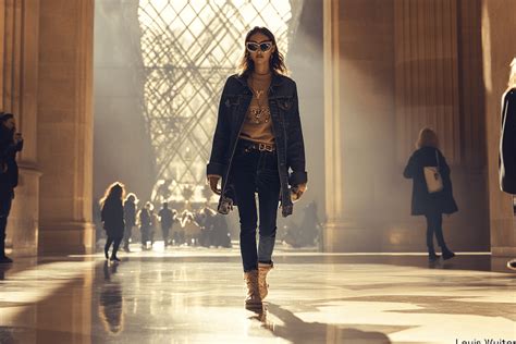 Louis Vuitton Shows Flouncy, Layered Looks at the Louvre for .